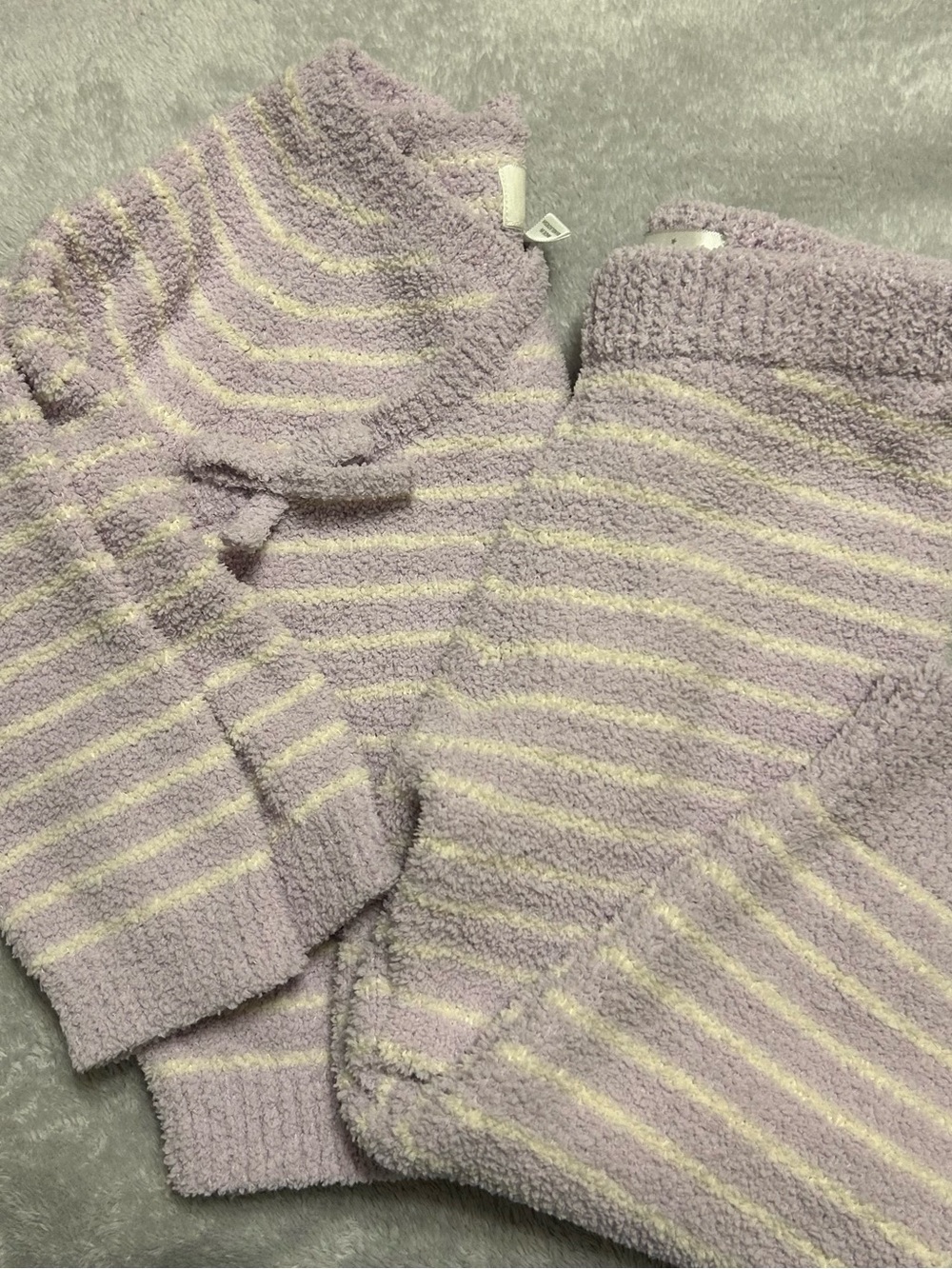 18m Striped Fleece Matching Set